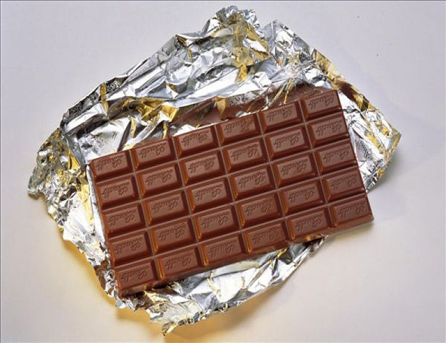 Aluminum foil for chocolate packaging