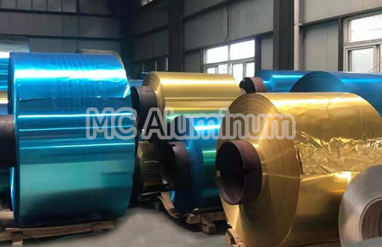 Hydrophilic coated aluminum foil