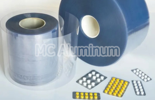 Material de embalaje de película rígida compuesta de PVDC de grado farmacéutico 40g/60g/90g