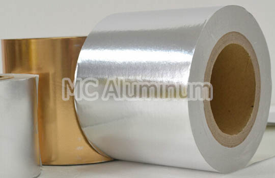 Kertas Kerajang Aluminium Rokok Perak / Emas Tersuai